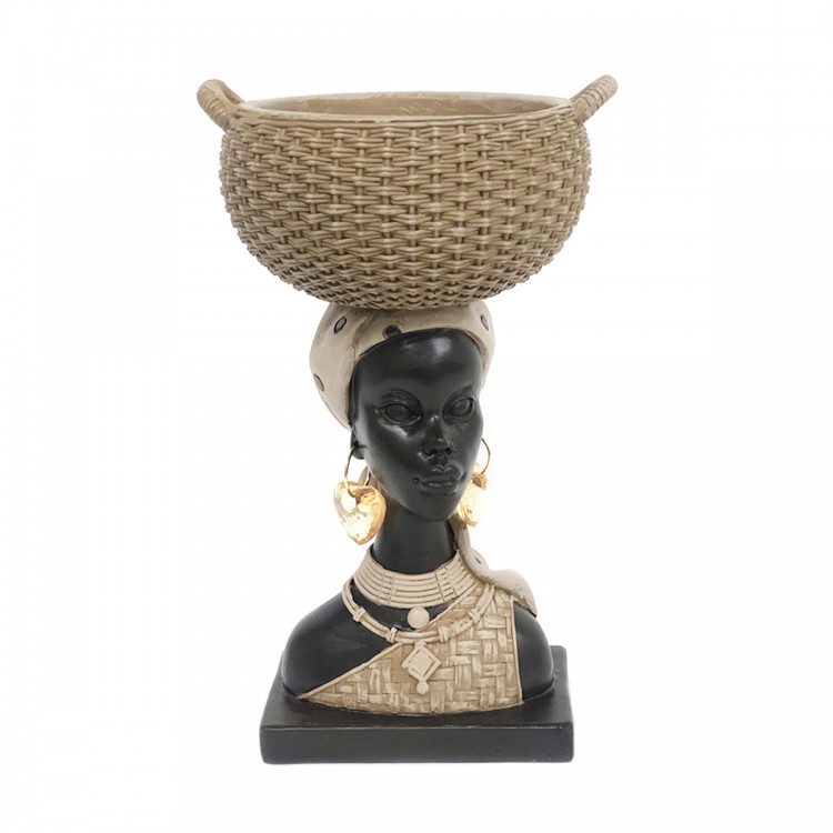 Africana cesta cabeza