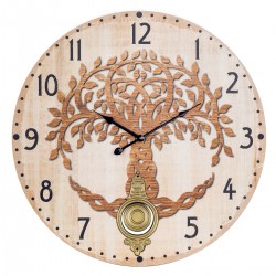 Reloj arbol vida 58cm c/pendulo