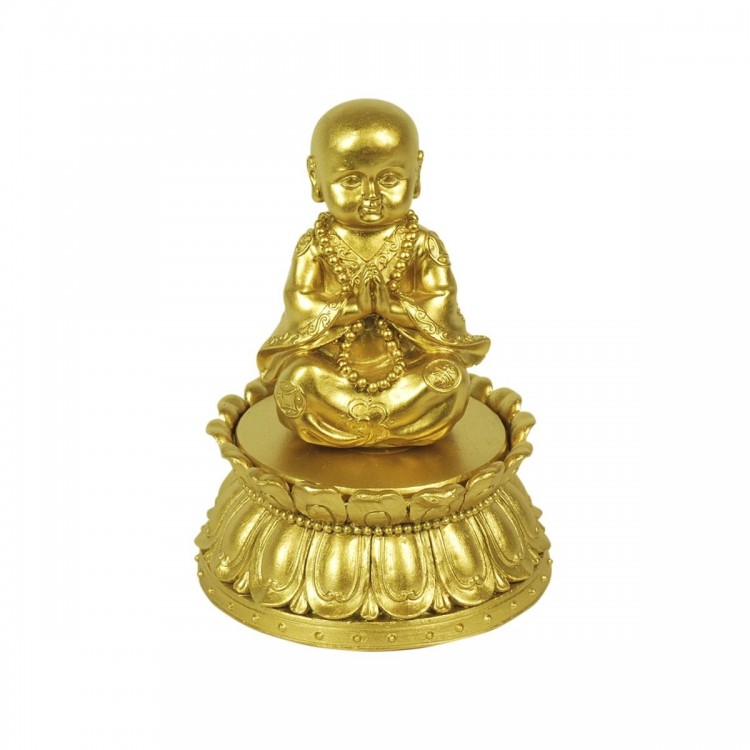 Buda con caja dorado