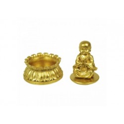 Buda con caja dorado
