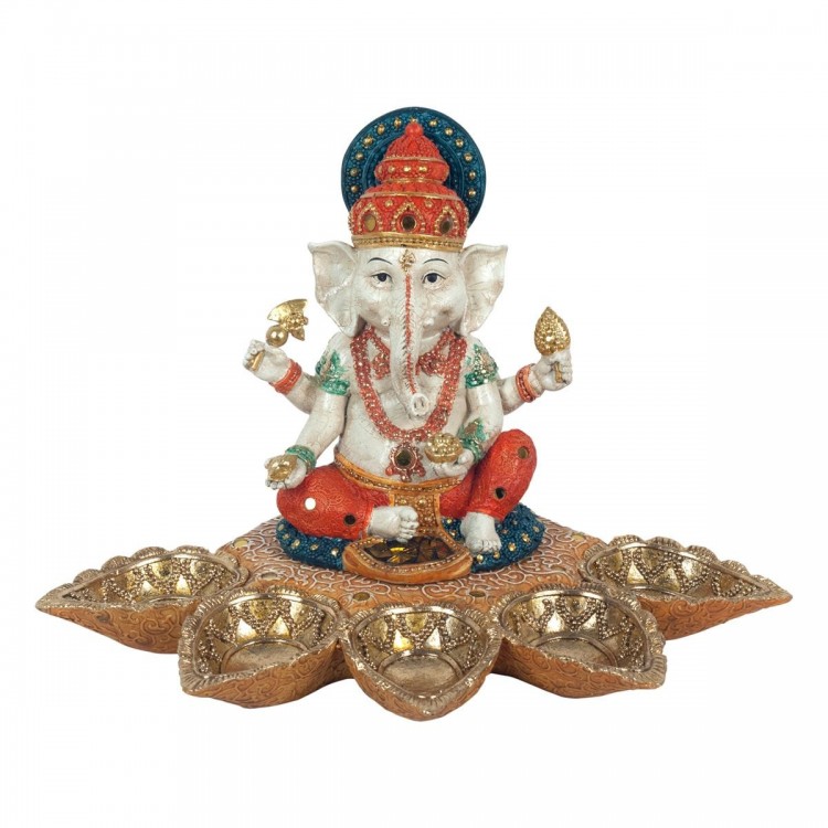 Ganesh con hojas bodhi