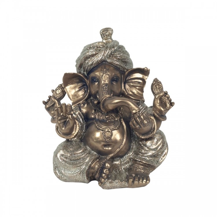 Ganesh sentado dorado