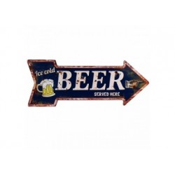 Ice cold beer placa
