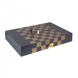 Caja 1 botella c/ajedrez