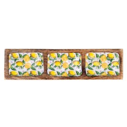 Bandeja rectangular limones 