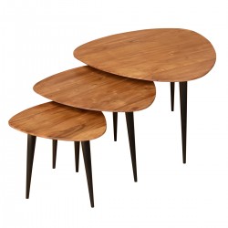 S/3 mesas de madera
