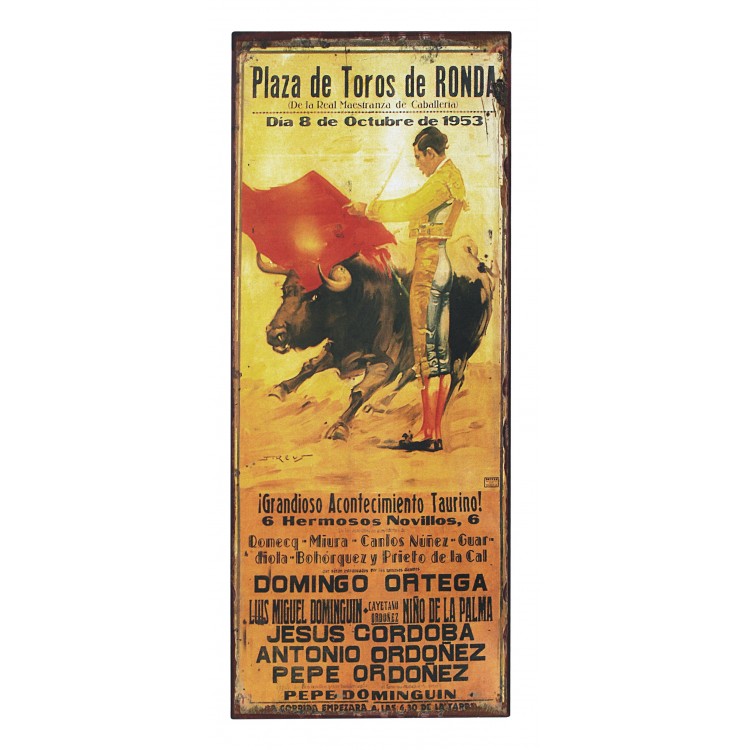 Placas pared plaza toros