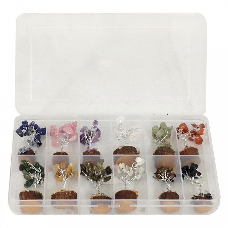 S/12 mini piedras preciosas