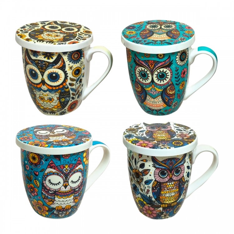 Mug buho 4 dif. c/caja regalo