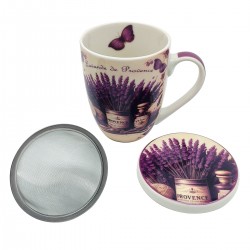 Mug lavanda 2 dif. c/caja regalo