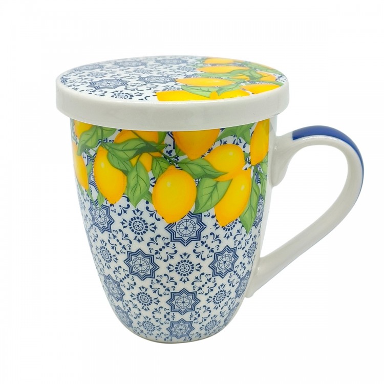 Mug limones c/caja regalo