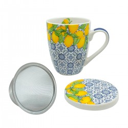 Mug limones c/caja regalo