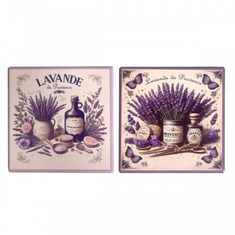 Posavasos lavanda 2 dif.