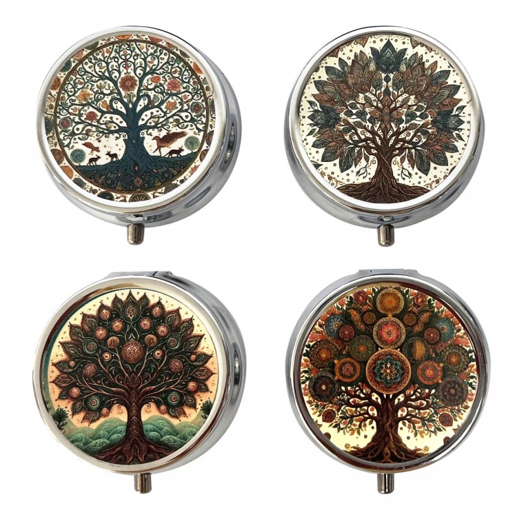 Pastillero arbol 4 dif.