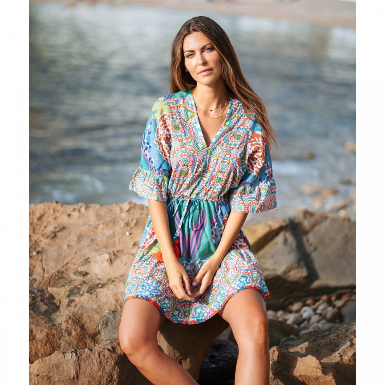 Vestido corto talla unica