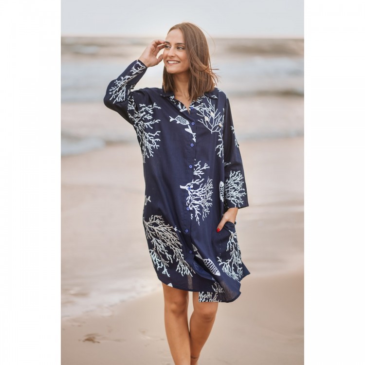 Vestido camisero 2xl-3xl