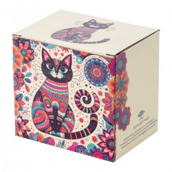 Mug gato 4 dif. c/caja regalo