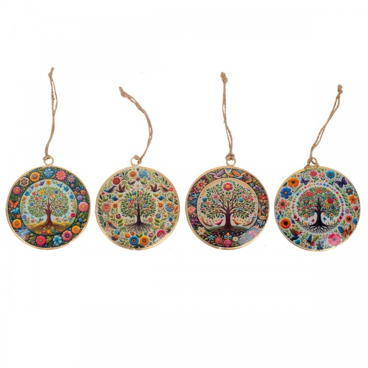 Colgante arbol vida 4 dif.