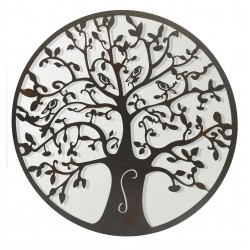 Adorno pared arbol de vida 30cm c/espejo