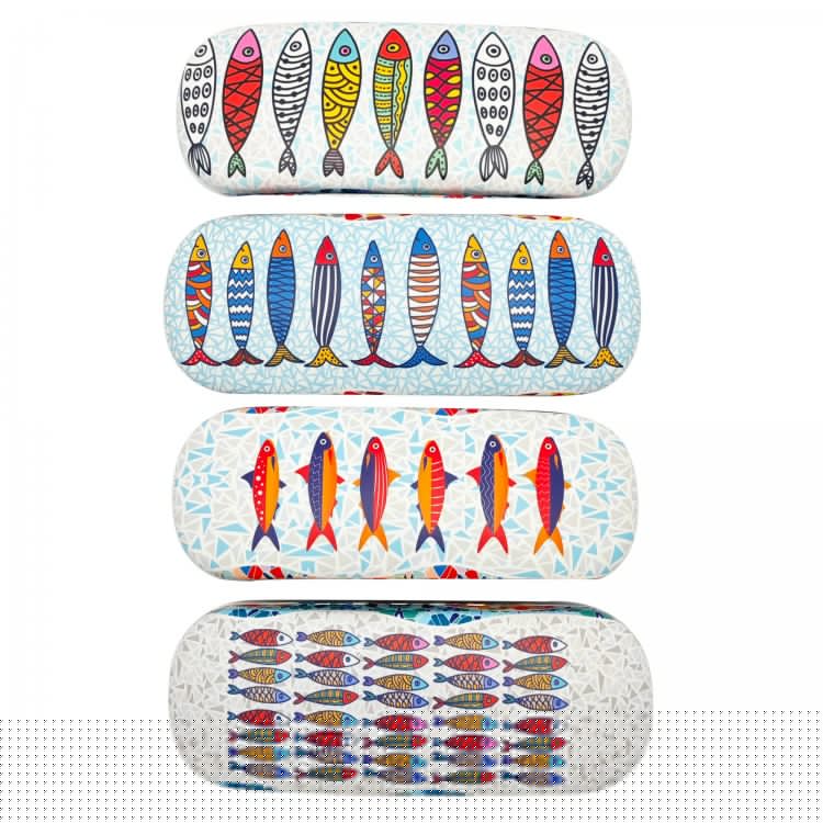 Estuche gafas peces trencadis 4 dif.