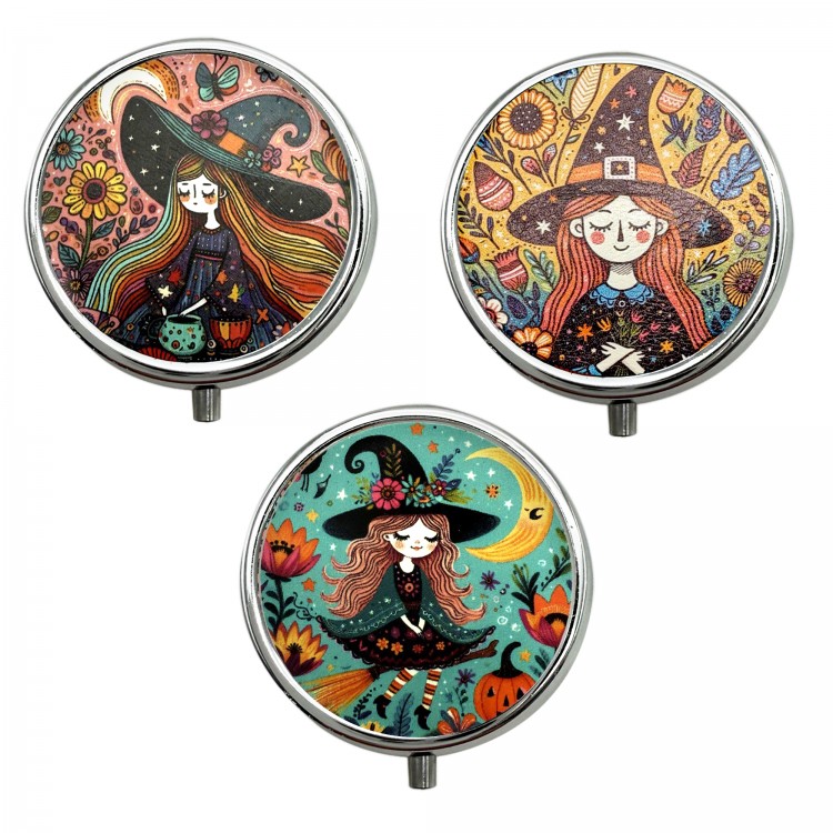 Pastillero bruja c/exp.