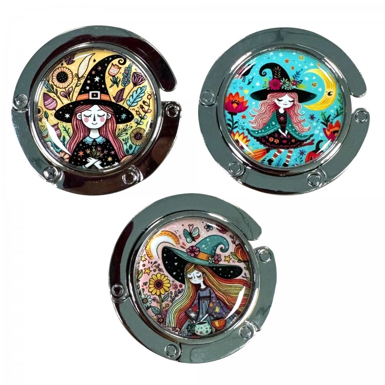 Colgador bolso bruja 3 dif.