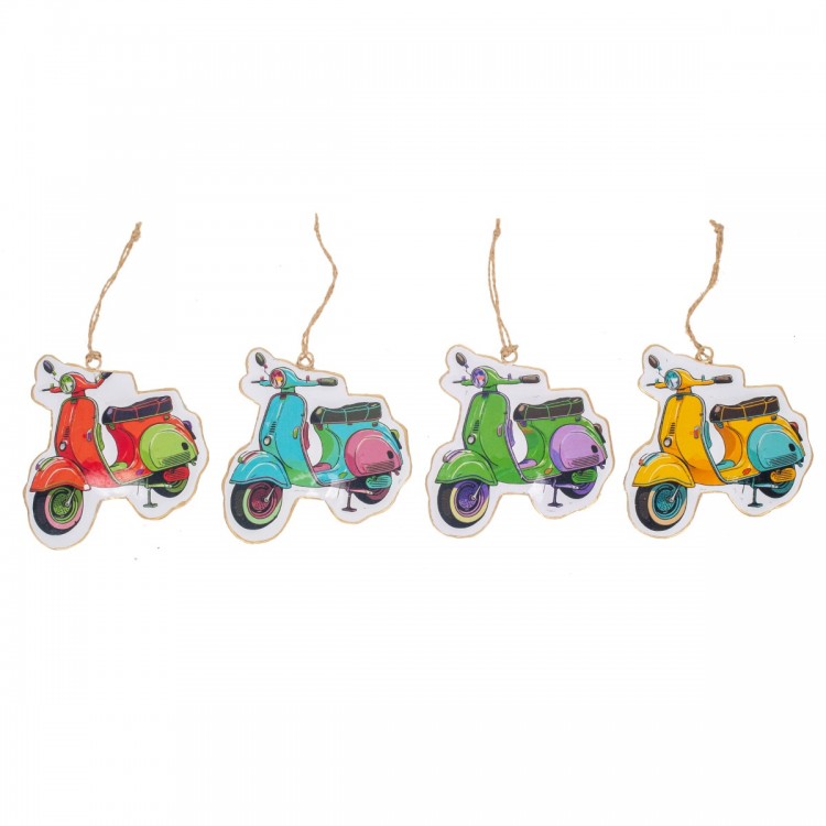 Colgante moto scooter 4 dif.