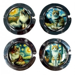 Colgador bolso gato 4 dif.