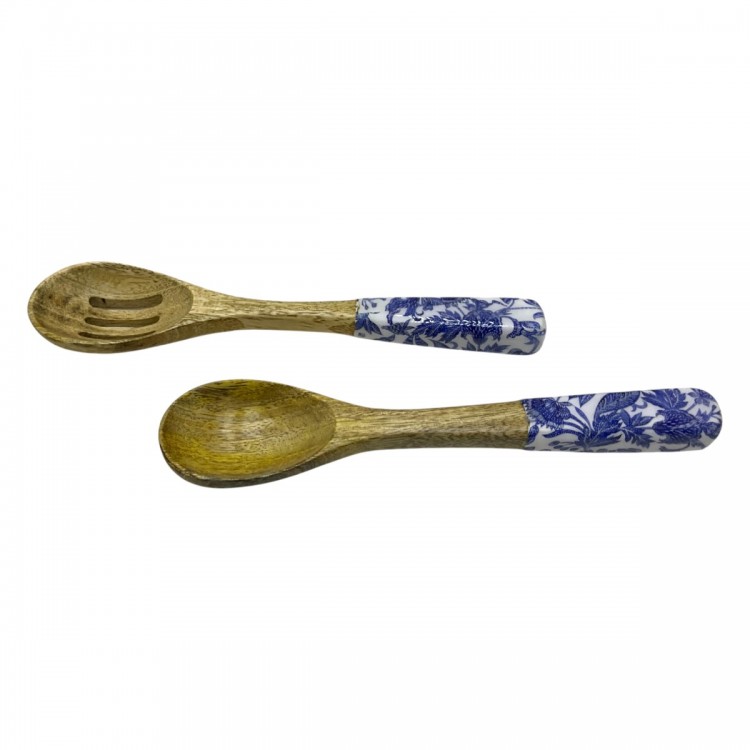 Set cuchara y tenedor flores
