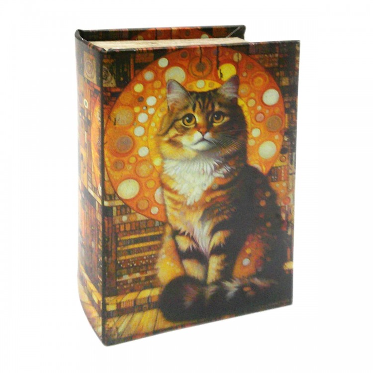 Caja libro gato