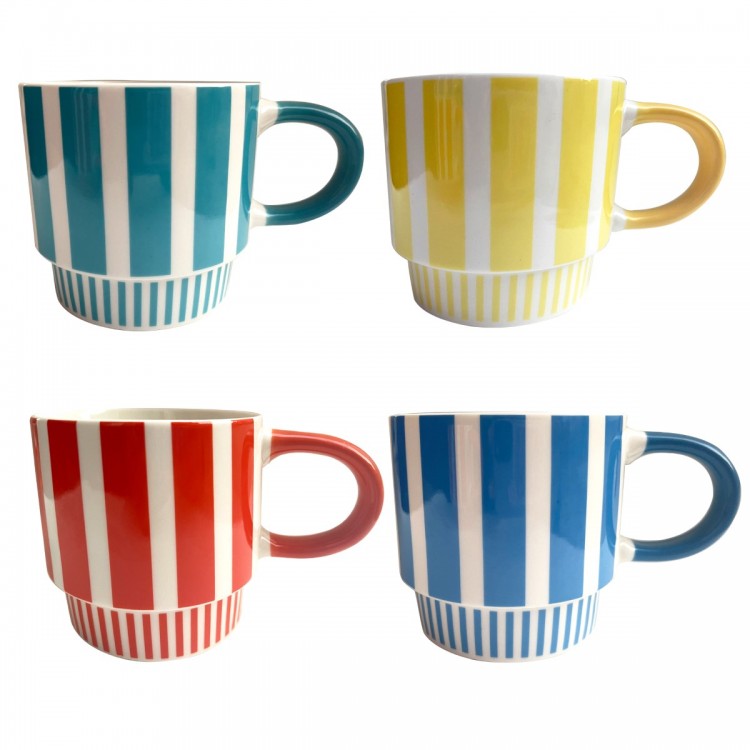 Mug rayas 4 dif.