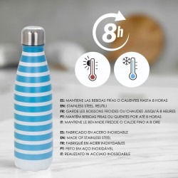 Botella termica rayas 4 dif.
