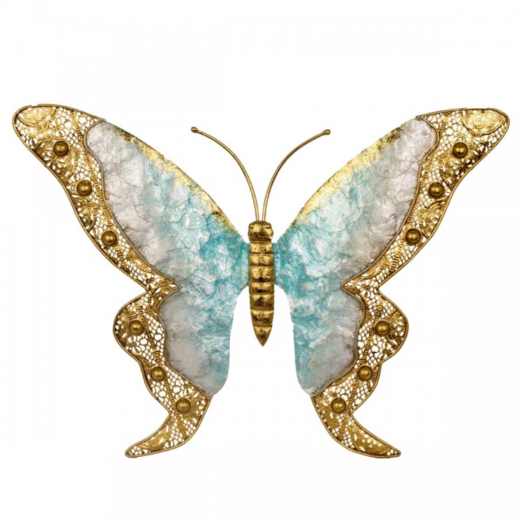 Adorno pared mariposa gra.