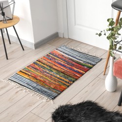 Alfombra chindi algod‰n multicolor 50x80