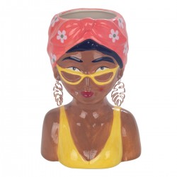 Jarron busto mujer gra.