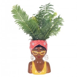 Jarron busto mujer gra.