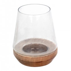 Jarron portavelas gra.