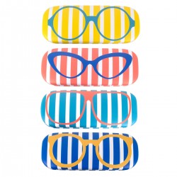 Estuche gafas rayas 4 dif.
