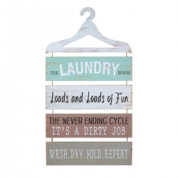 Placa pared percha ropa