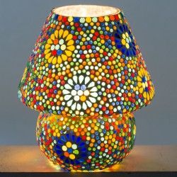 Lampara seta med.mosaico