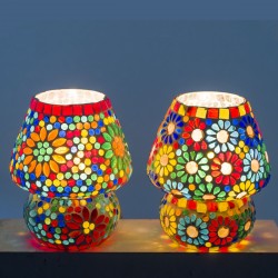 Lampara seta peq.mosaico