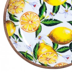 Plato hondo limones gr.