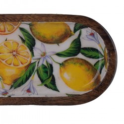 Bandeja larga limones