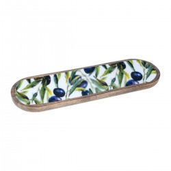 Bandeja larga aceitunas