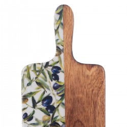 Tabla ovalada aceitunas