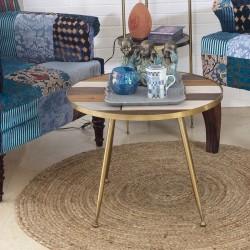 Alfombra 120cm redonda yute