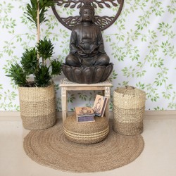 Alfombra 120cm redonda yute