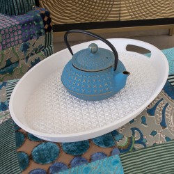 Tetera 0,6l azul y dorado