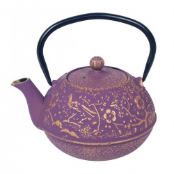 Tetera 0,72l violeta-dorada
