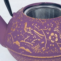 Tetera 0,72l violeta-dorada